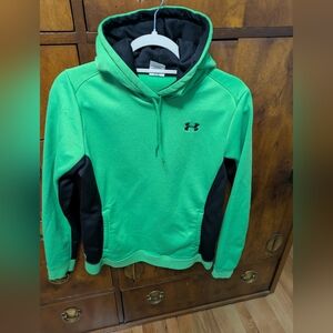 Under Armour Women's  Green and Black Hoodie